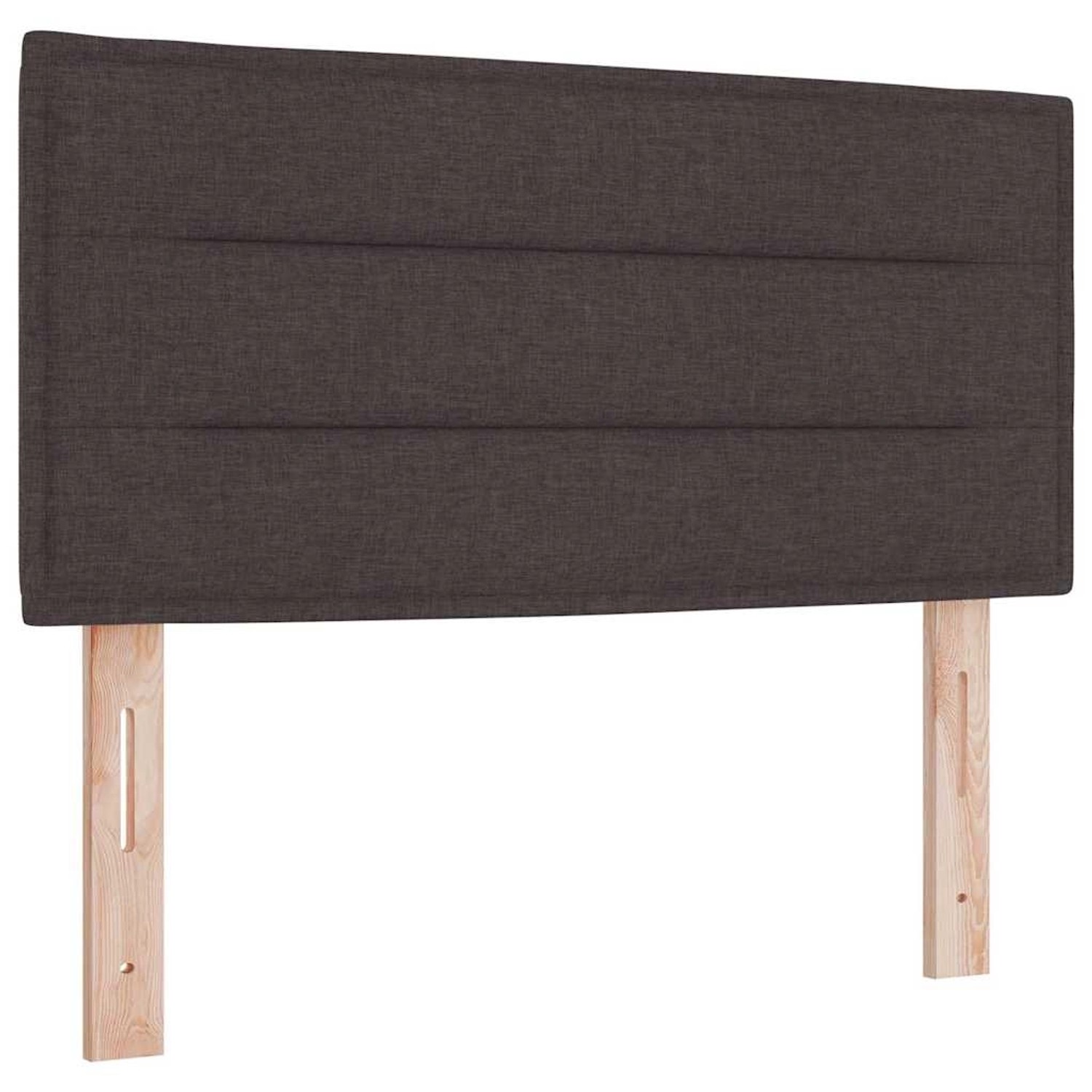 vidaXL LED Kopfteil mit LED-Streifenleuchten Dunkelbraun 90 cm Stoff 333797 günstig online kaufen