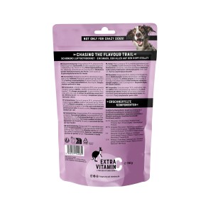 Chewies Fleischstreifen Soft Maxi Känguru, 150g, luftgetrockneter Hunde-Snack.