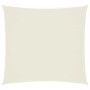 Quadratisches Sonnensegel aus Oxford-Gewebe in Creme, 3x3 m, wasserfest.