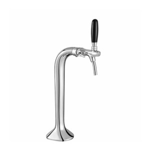 Ich-Zapfe Schanksäule Chrom 1- Metall Silber