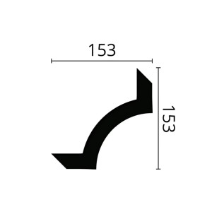 NOEL & MARQUET Eckelement SP3-4 ARSTYL, 15,3x1,3x15,3 cm, weiß, 4er-Set für Paneel-Zubehör.