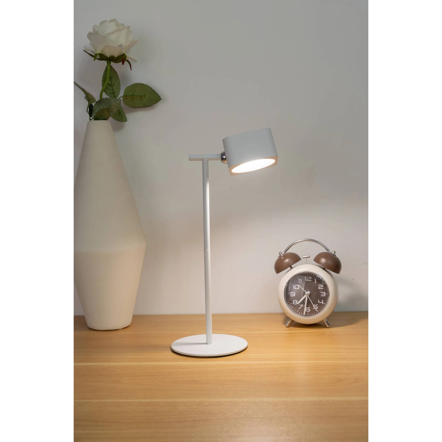 EGLO MURAGLIE Standfuß in Weiß für flexible Akku-Tischleuchte, Höhe 30,5 cm.