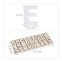 Relaxdays Holzbuchstaben Set Holz Weiß 104 Tlg. im Sortierkasten 5 cm_4