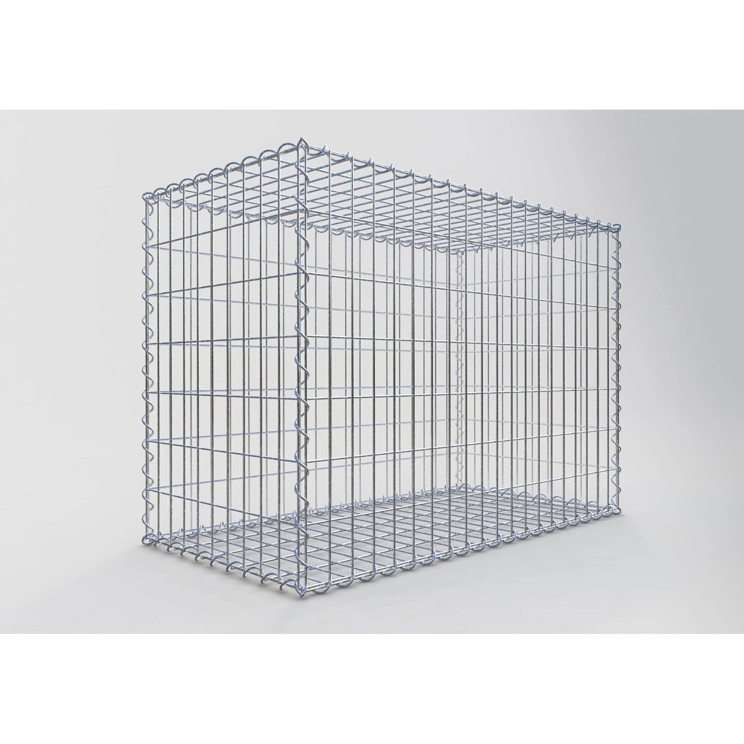 Gabiona Gabionenkorb, 70x100x50 cm, Maschenweite 5x10 cm, Drahtkorb für Einfassungen und Mauersysteme.