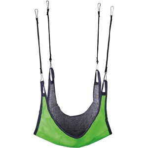 Grüne Trixie Hängematte für Ratten/Kleinnager, 30x30cm, zum Einhängen in den Käfig.