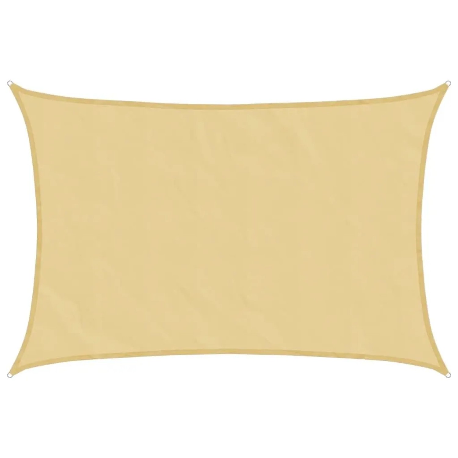 vidaXL Sonnensegel Sandfarbe 4x3 m 100% Polyester Oxford 4000570