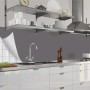 Myspotti Küchenrückwandfolie Telegrau 2, selbstklebend, 280x60 cm, als Spritzschutz in moderner Küche.