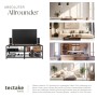 Tectake Tv Regal Chicago Industrial Style Holz und Stahl 141 x 41 50 x 50 50 cm Industrial Holz Dunkel Rustikal_7