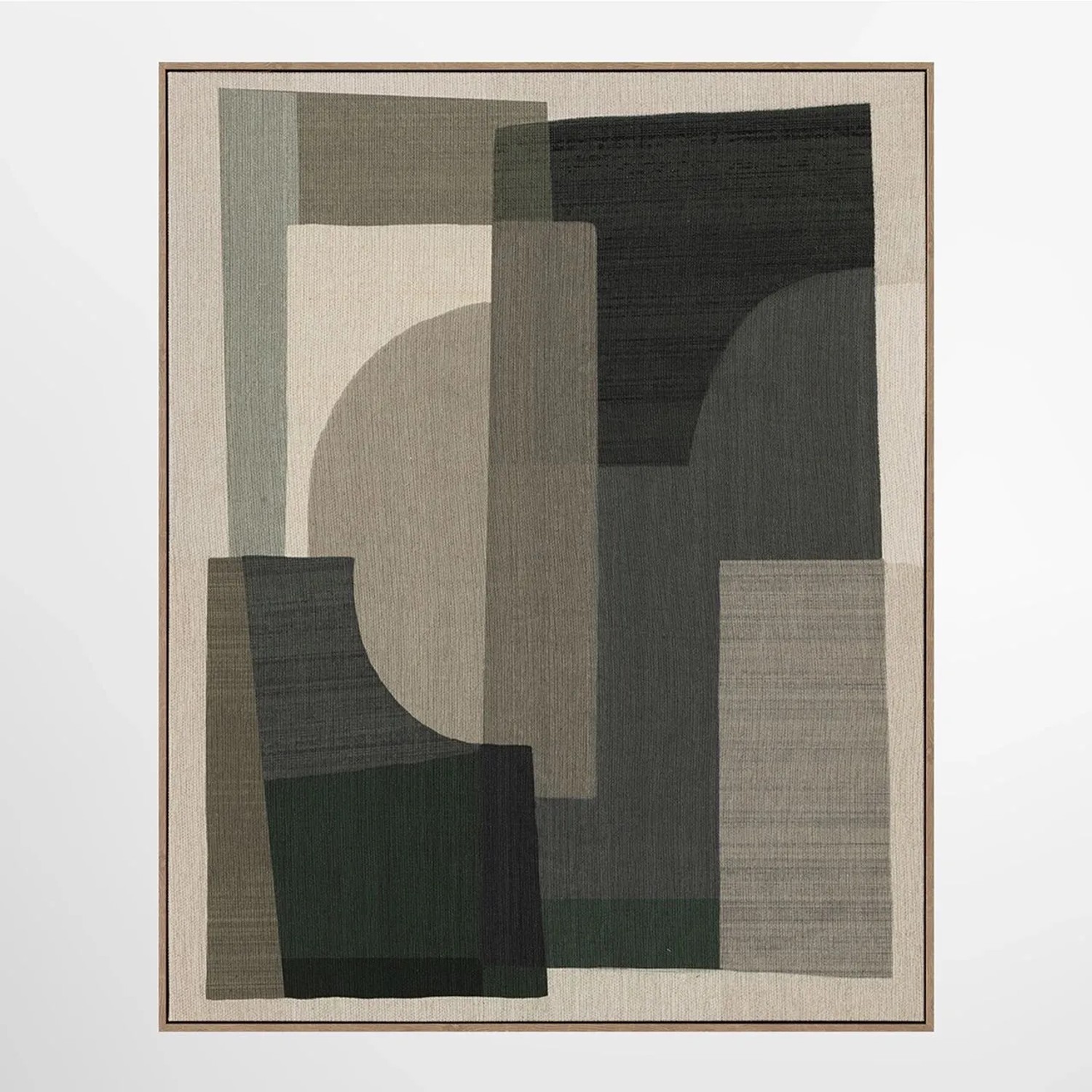 ArtUniverse Leinwandbild Wooden Shapes 80 x 100 cm