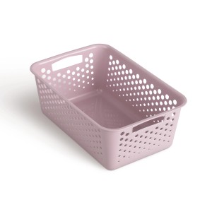 ProHome Aufbewahrungskorb, 5L, rosa, Kunststoff, 30x20cm. Badaccessoire für Ordnung.