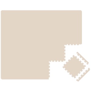 Beige LittleTom Spiel- und Krabbelmatte, 18-teiliges Puzzle, 30x30 cm.
