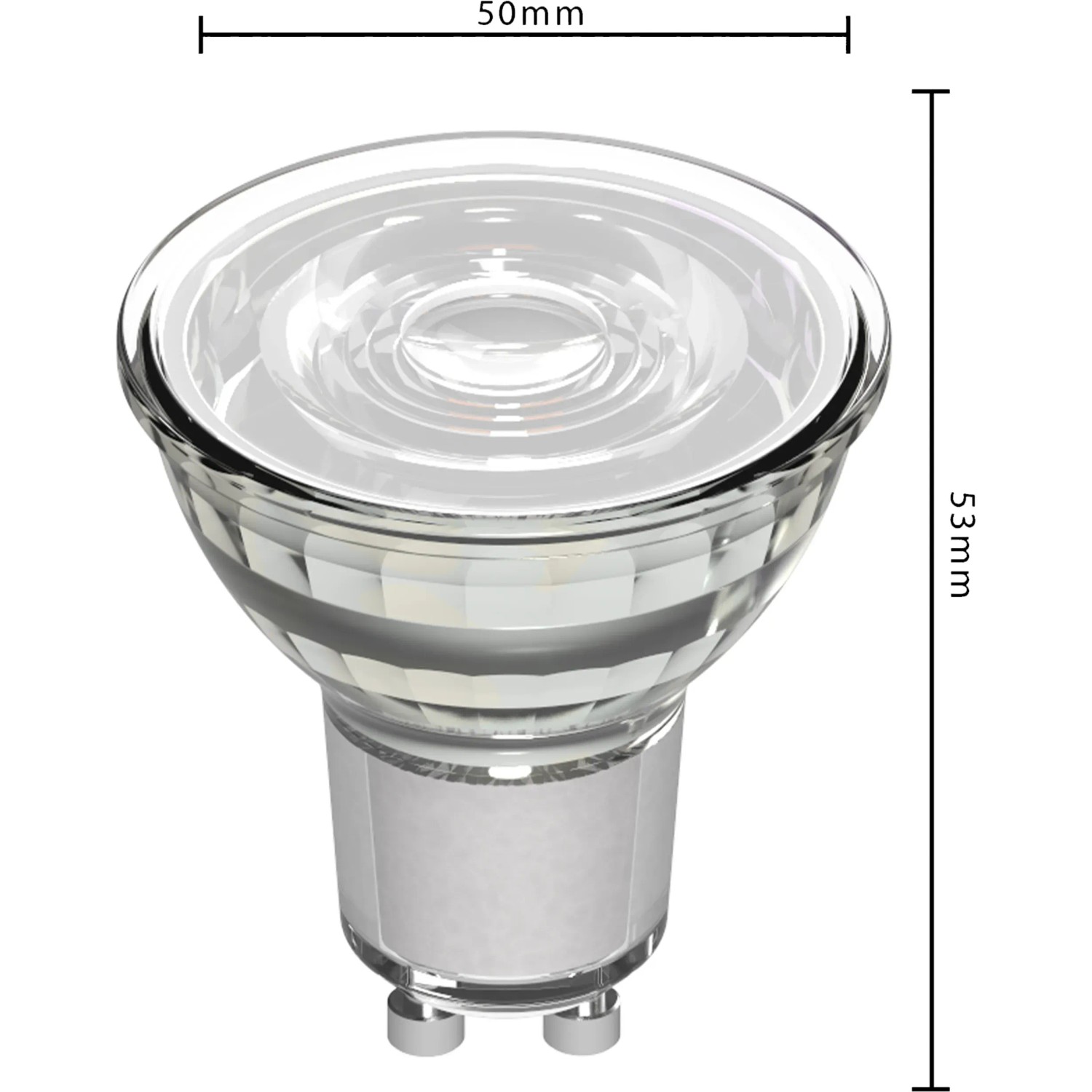 GU10 LED Spot MR16, 4W, warmweißes Licht. Energiesparendes Leuchtmittel für Wohnräume.
