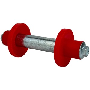 TRUTZHOLM Schubkarrenrad 390x95 mm 4.80 4.00-8  Luftbereifung mit Achse