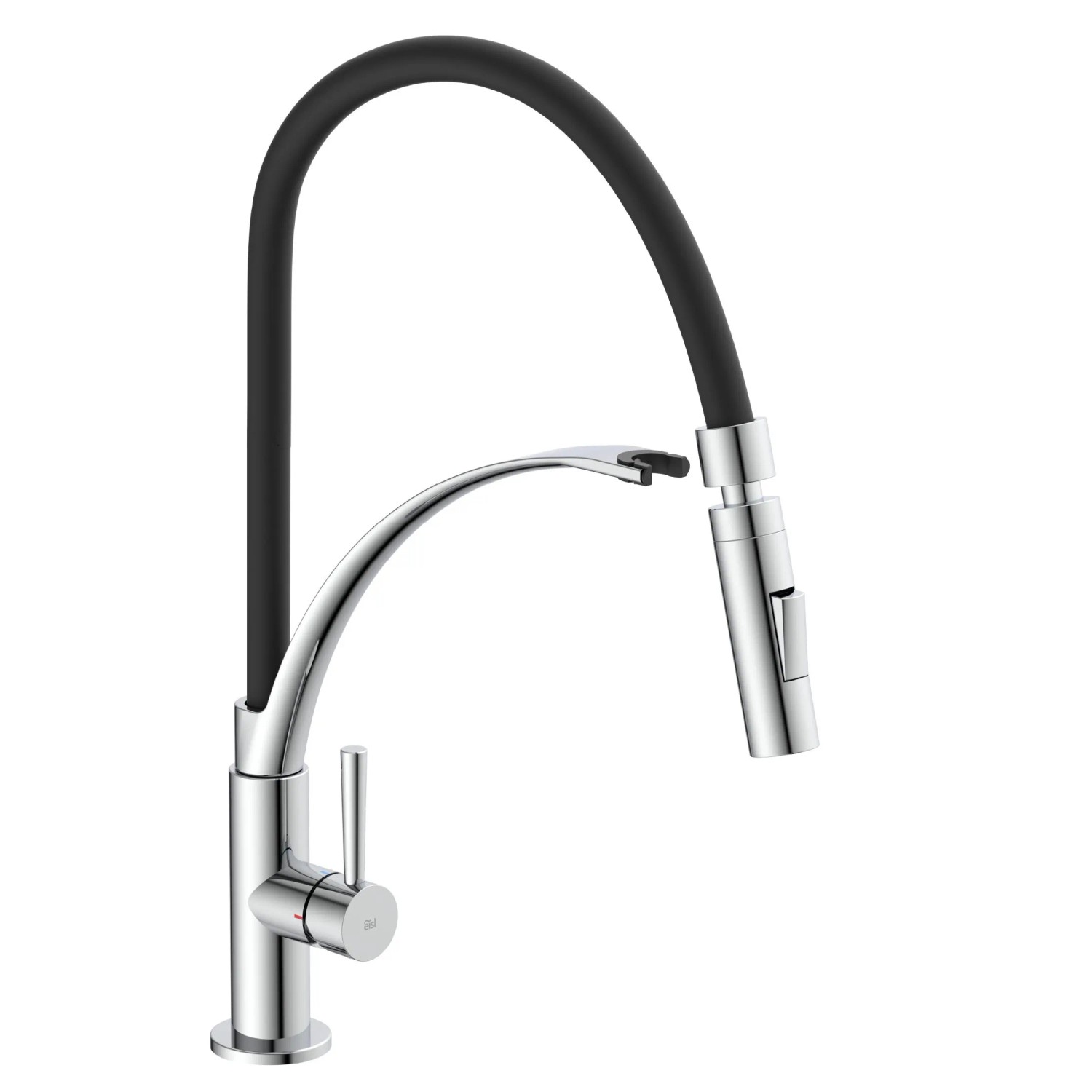 Eisl Spültischarmatur mit Soft-Touch Schlauch Carneo Chrom-Schwarz
