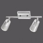 Moderne, 2-flammige LED-Deckenleuchte Dalli in Chrom von Just Light.
