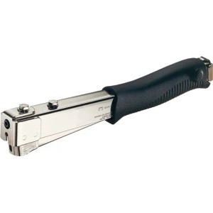 RAPID Hammertacker PRO aus robustem Stahl mit schwarzem Griff für Isolier- und Befestigungsarbeiten.