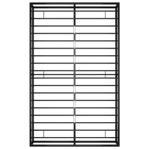 Schwarzes Metall Bettgestell 120x200 cm von vidaXL mit Lattenrost.