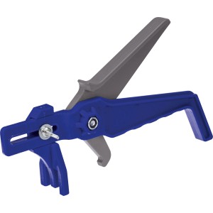 LUX Zange für Nivelliersystem aus Kunststoff, blau/grau, für Fliesenlegerarbeiten.