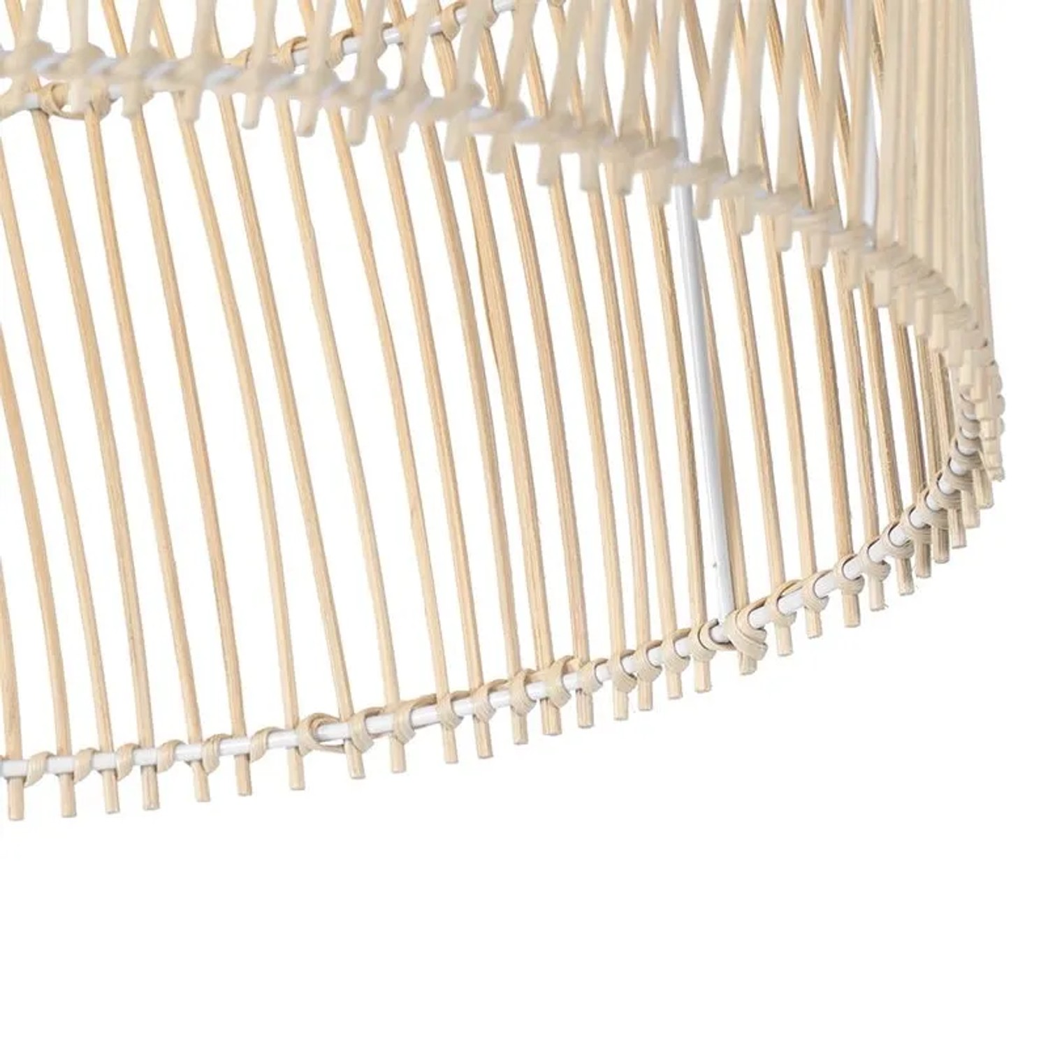 QAZQA Land Stehlampe Weiß mit Rattan Sam_6