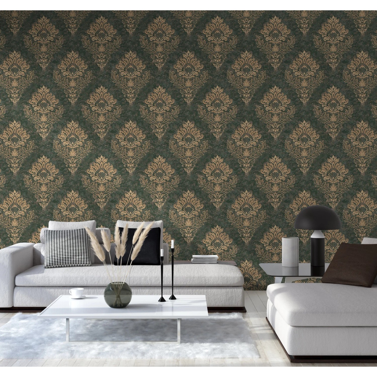 A.S. Creation Vliestapete Metropolitan Stories Anke & daan Amsterdam Uni Grau mit Ornamenten.