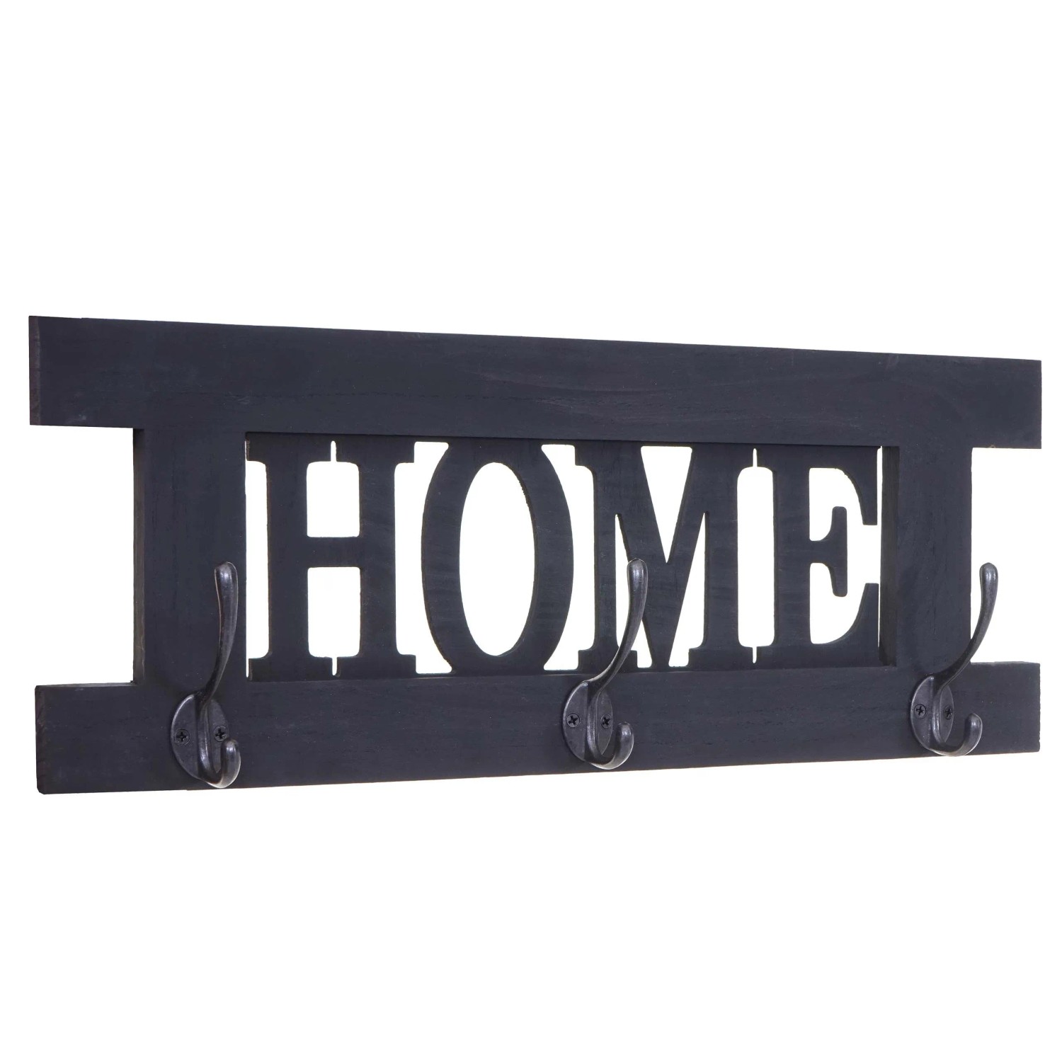 MCW Wandgarderobe C60 Home Shabby-Look Dunkelgrau