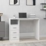 vidaXL Schreibtisch mit Schubladen Weiß 102x50x76 cm Holzwerkstoff 823032_2