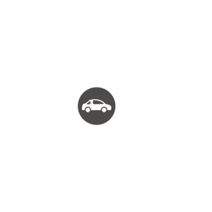 Graues Symbol mit weißem Auto, kennzeichnet Staloc Klimaanlagenreiniger für Fahrzeuge.