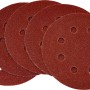 5er Set LUX Schleifauflagen für Exzenterschleifer, Ø 115mm, K240, gelocht.