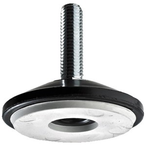 Hettich Bodenausgleichsschraube M8, 50x30mm, mit Rutschstopp für Möbelbeine, 2 Stück.