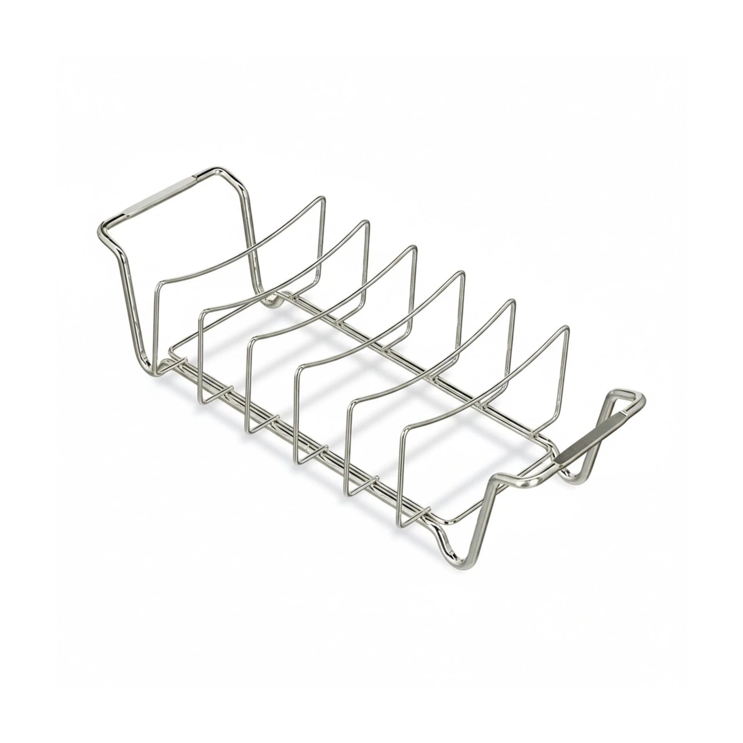 Relaxdays Rippchenhalter Carbonstahl Silber 2in1 11,5 cm x 44,5 cm x 18,5 cm 0,9 kg