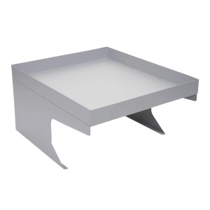 PROREGAL Mähroboter-Garage Mit Pflanzkasten 37x60x70cm Metall Grau