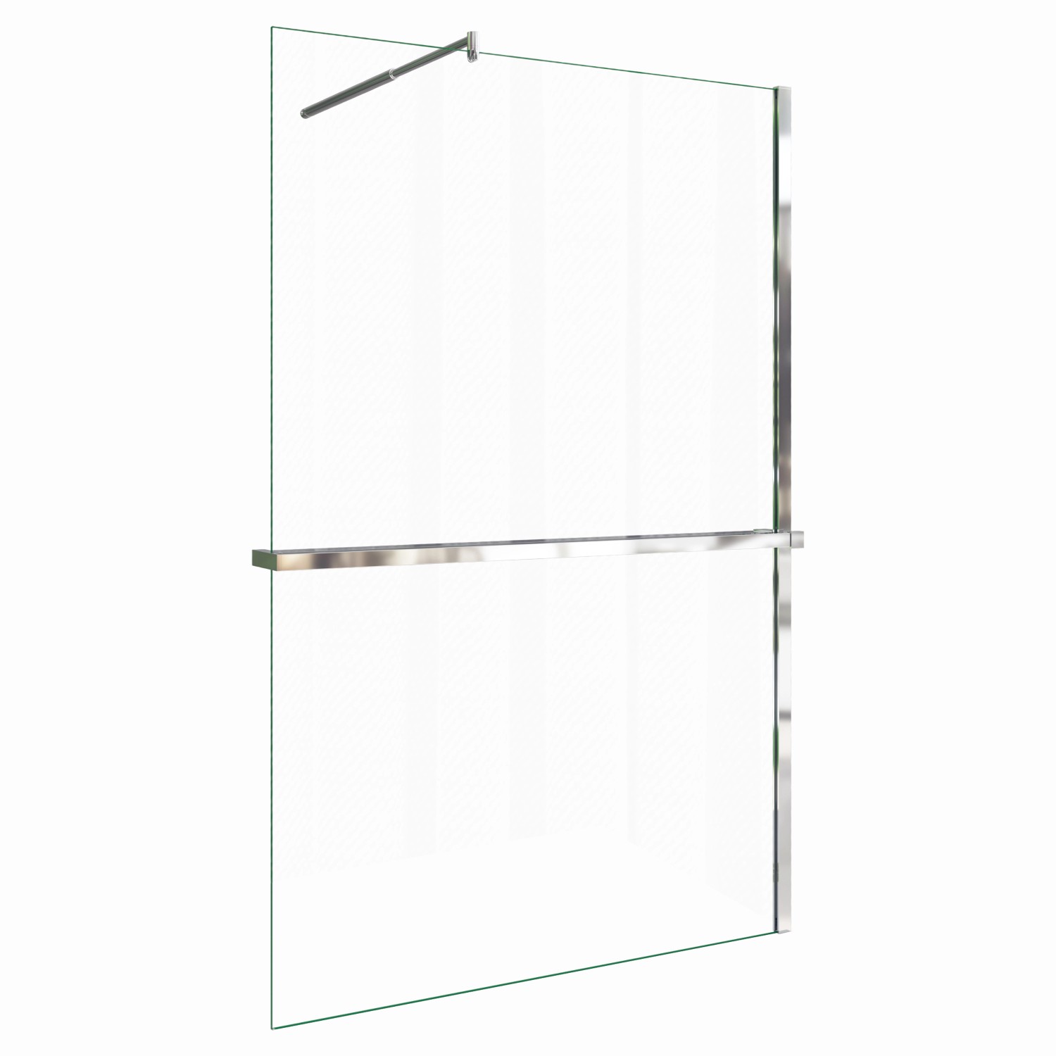 AICA Walk In 80x200cm Duschwand mit Stabilisator 8mm NANO ESG-Glas mit Dusc günstig online kaufen
