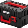 Kistenberg Maschinenkoffer, 44,5x36x21,6cm, schwarz-rot, aus Kunststoff und Stahl, für Aufbewahrung und Transport.