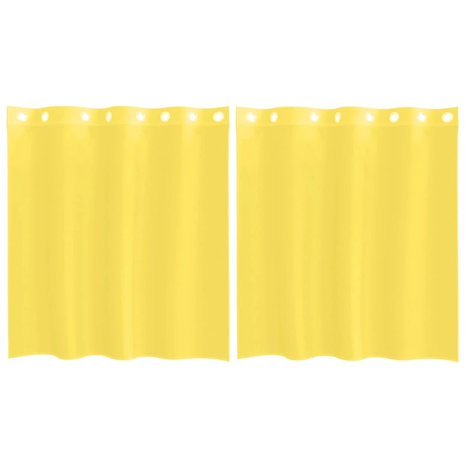 vidaXL Voile Vorhänge mit Ösen 2 Stk Gelb 4102131 günstig online kaufen