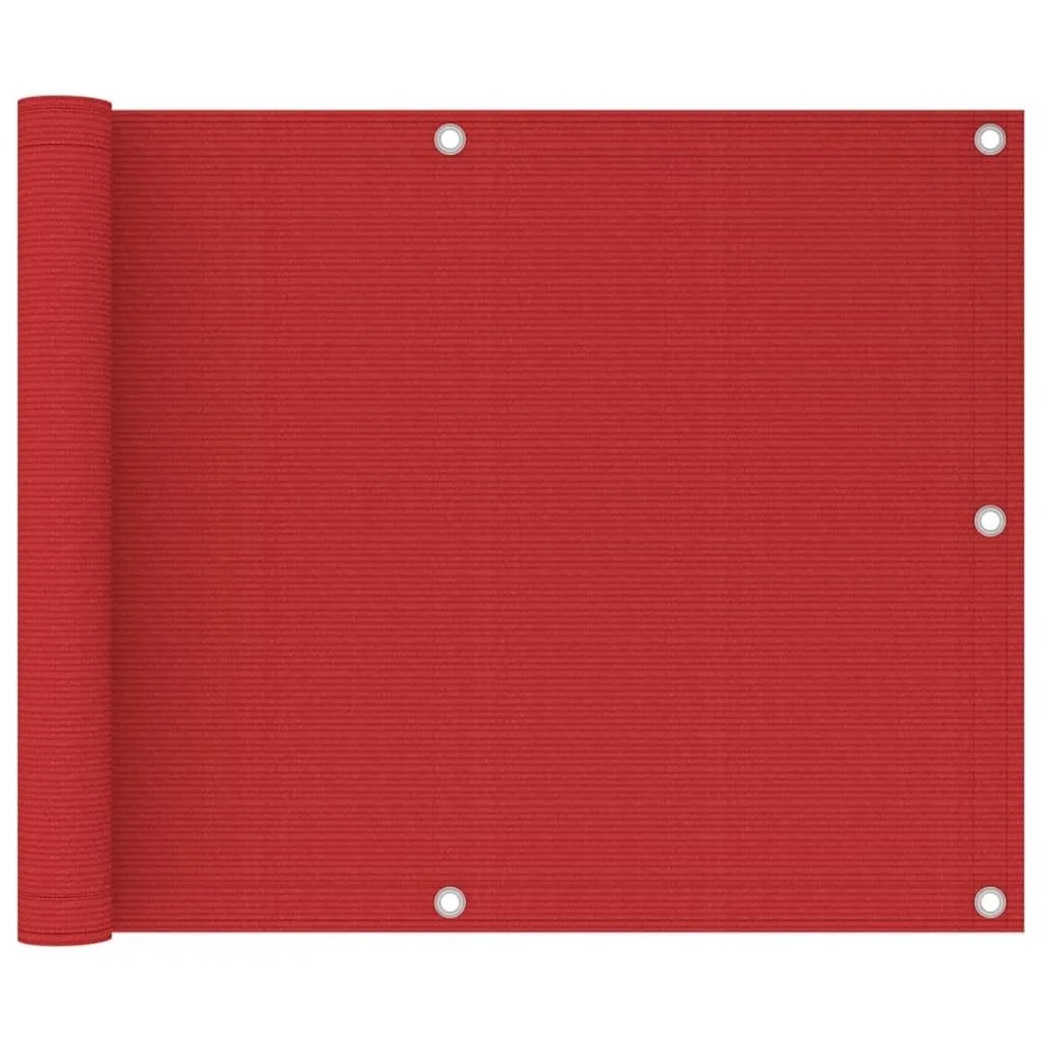 vidaXL Balkon-Sichtschutz Rot 75x300 cm HDPE 311004