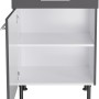 Optifit Unterschrank Ingvar420, 60cm, Anthrazit Matt mit Schublade und Tür.