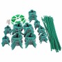Jardinion Pflanzenclip Set, 61-teilig, grüne Rankhilfe mit Clips, Bindern und Draht.