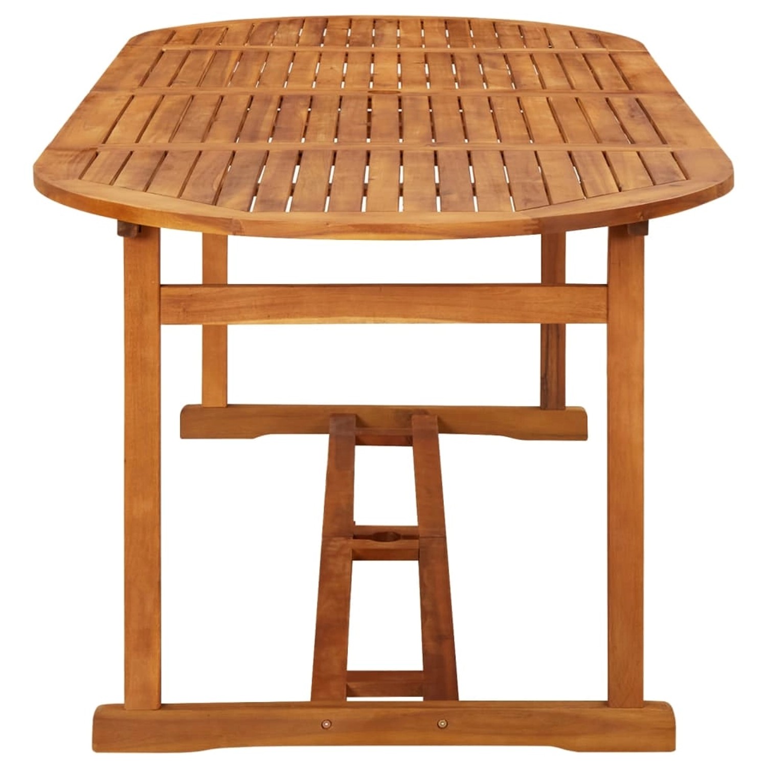 vidaXL Garten-Essgruppe aus Akazienholz, Tisch und Stühle, Detailansicht