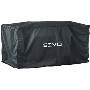 Schwarze Severin Abdeckhaube ZB 8129 für SEVO GT Grill, schützt vor Staub und Wetter.