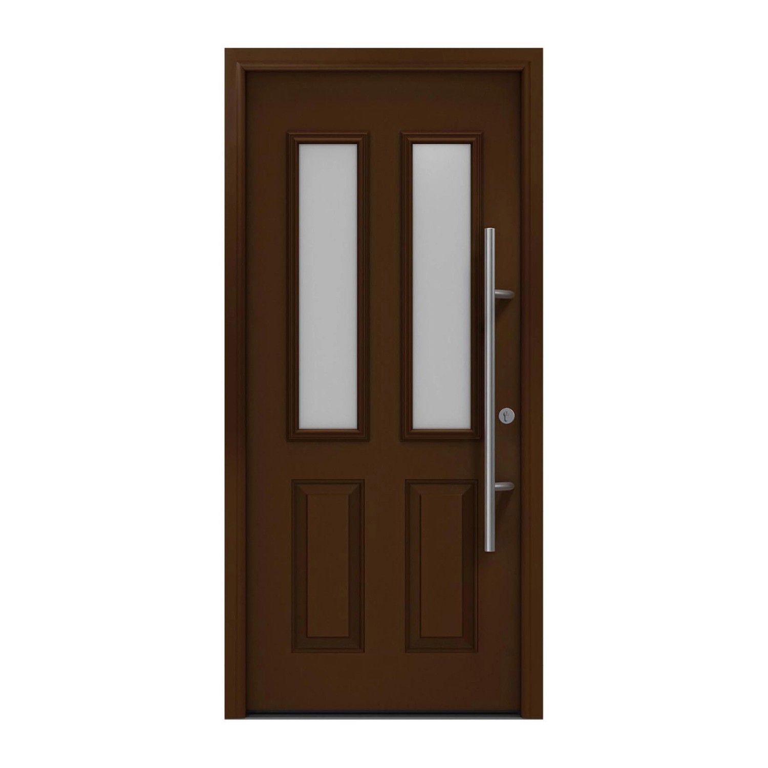 EcoStar Haustür Isopro Secur IPS 410S Terrabraun 110 cm x 210 cm DIN R günstig online kaufen