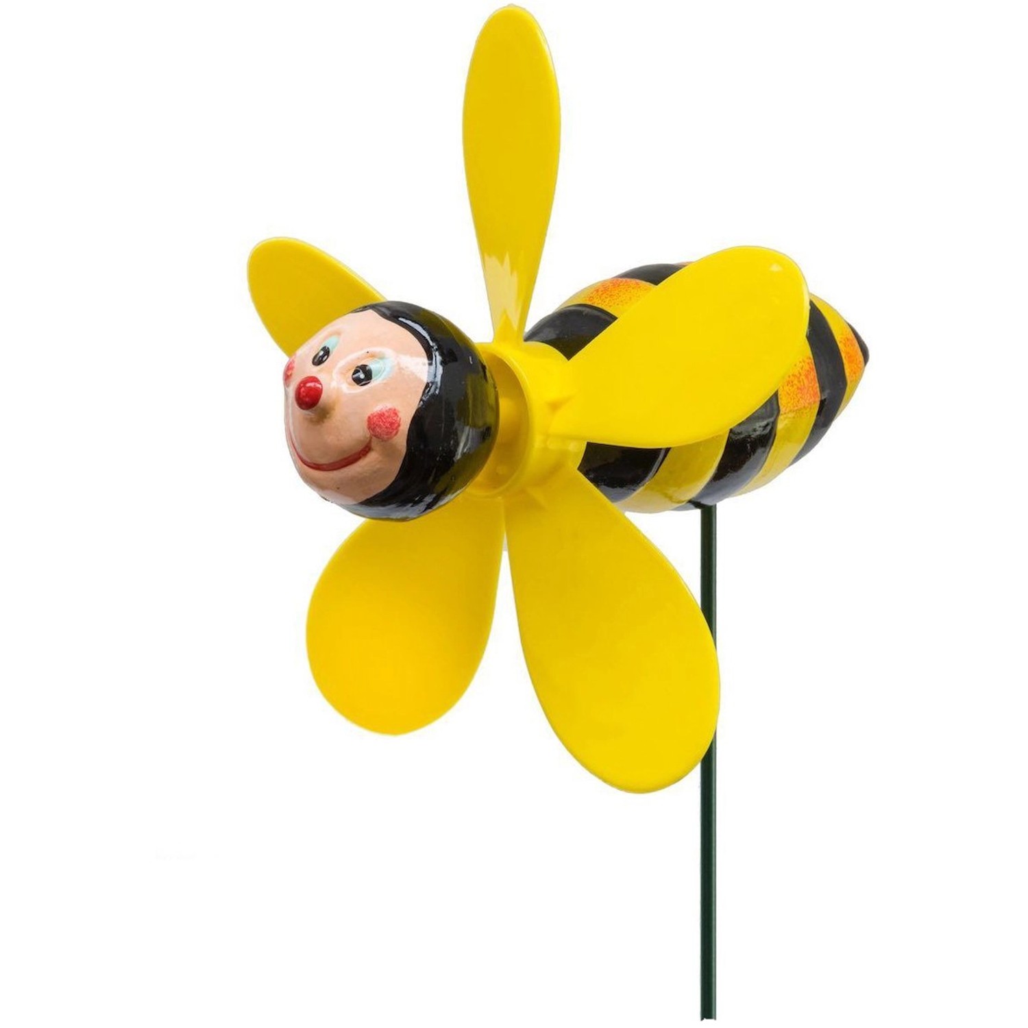 Deko-Gartenstecker Hummel mit Windrad 48 cm günstig online kaufen