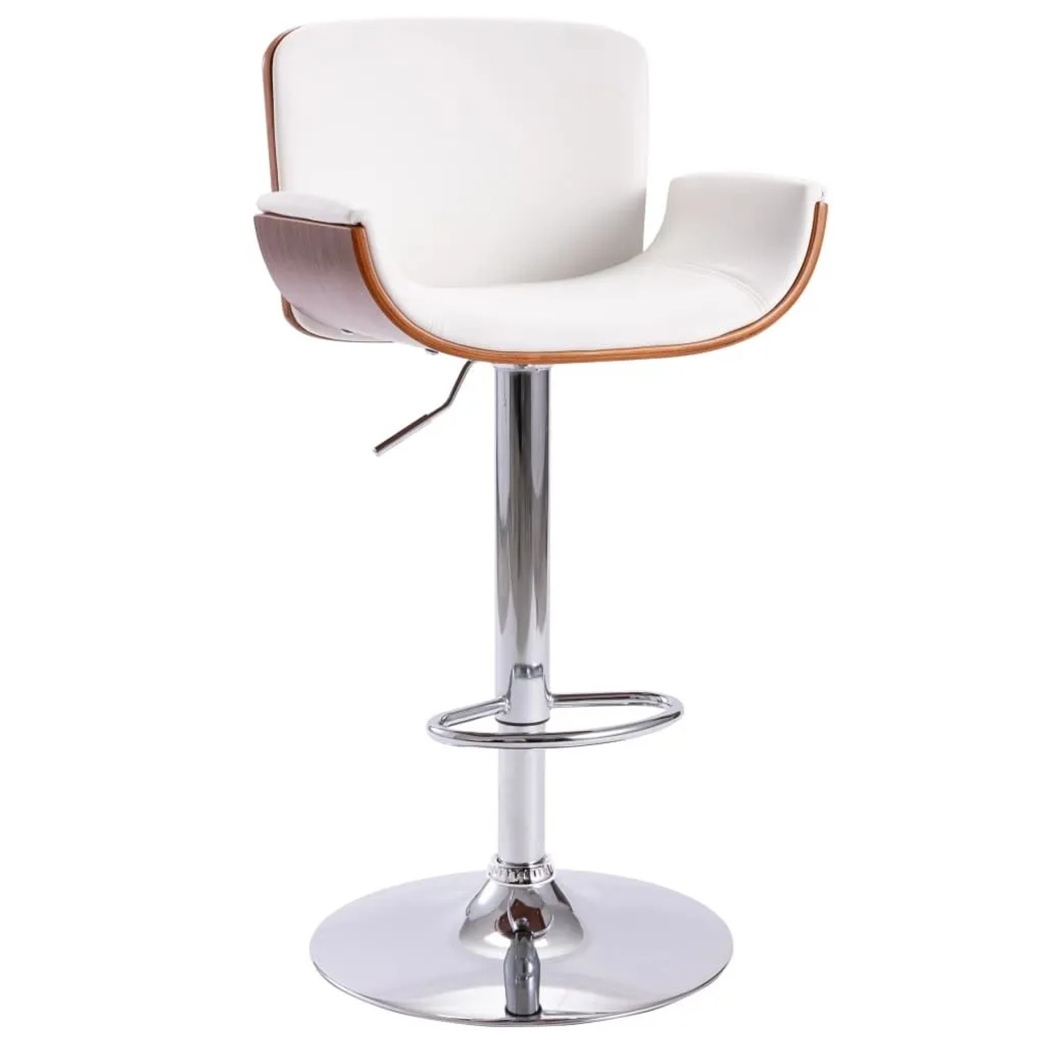 vidaXL Barhocker Weiß Kunstleder 287376
