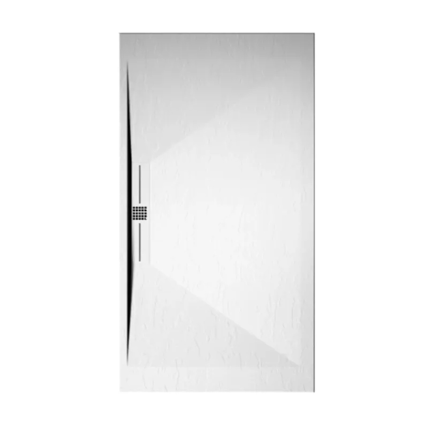Mirlo Mineralguss Duschwanne Extra Flach Edis  Weiß 70x170cm