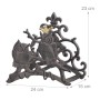 Relaxdays Gartenschlauchhalter Gusseisen Grau Platzsparend 23 cm x 24 cm x 15 cm 1,5 kg_4