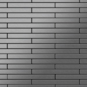 Gebürstete, graue Edelstahl Mosaikfliese Marine von ALLOY für Wand und Boden.