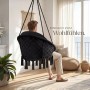 Tectake Hängesessel Samira Mit Dickem Sitzkissen Stabile Halteseile 81 x 80 x 139 cm Schwarz_8