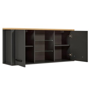 OBI Hängeschrank Veneto Anthrazit Artisan Eiche