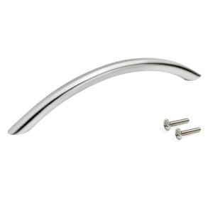 Möbelgriff Utiel, 2er-Set, L228 mm, Achsabstand 192 mm, Stahl, Nickel satiniert.