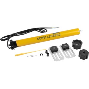 Schellenberg Rollladenmotor Standard Maxi 40 Nm mit Zubehör für Rollladenantriebe.