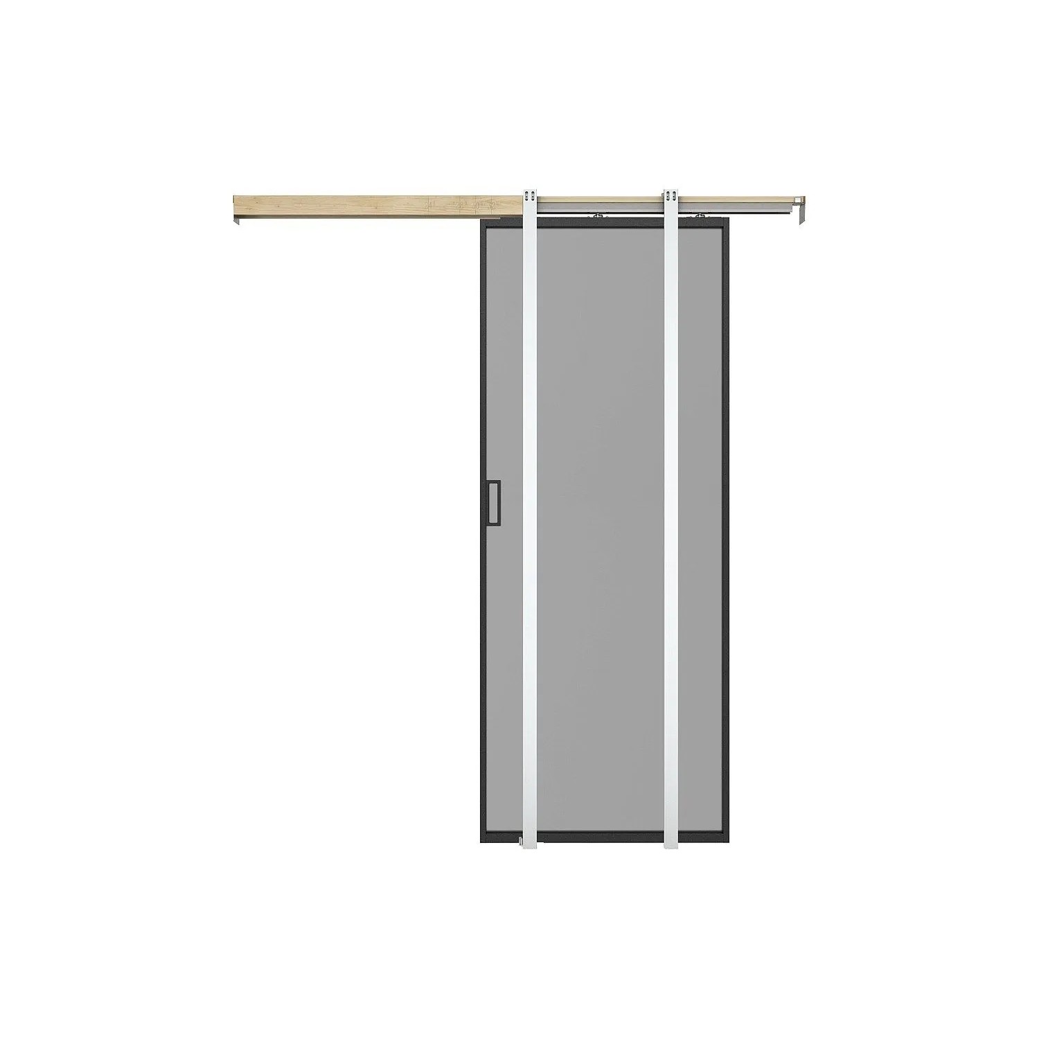 Vente-unique Schiebetür Linci Schwarz 73 cm